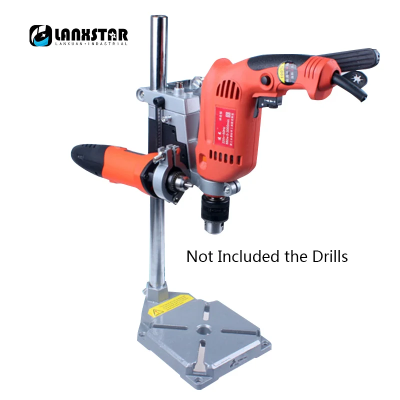 

Multifunctional New Double Holes Electric Drill Bracket Grinders Base Woodworking Mini Vise Fixed Grills Holders