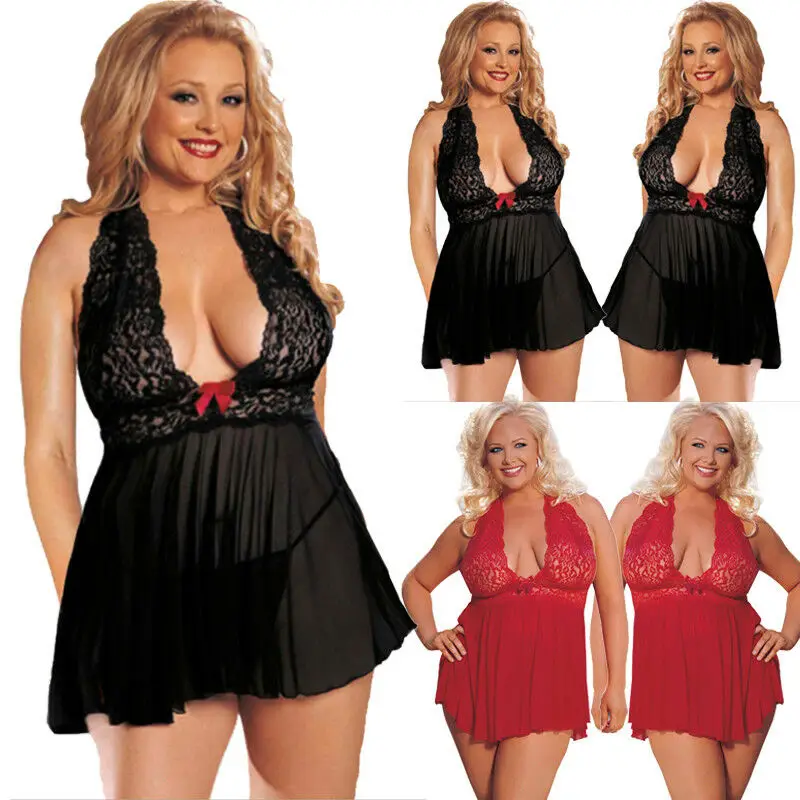 Горячее женское сексуальное нижнее белье Babydoll глубокий v образный вырез ночное