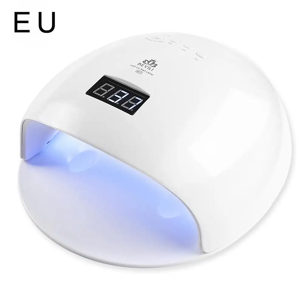 EU Сушилка для ногтей Светодиодный УФ лампа 48 Вт мини-лампа с USB для маникюра ЖК-дисплей сушка все Гель-лак для ногтей инструменты Белый - Цвет: EU