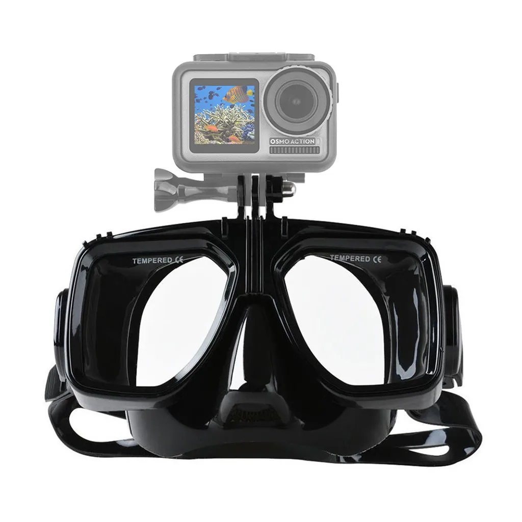 Маска для подводного дайвинга Mutli Gopro вентилируемая маска с фиксирующим