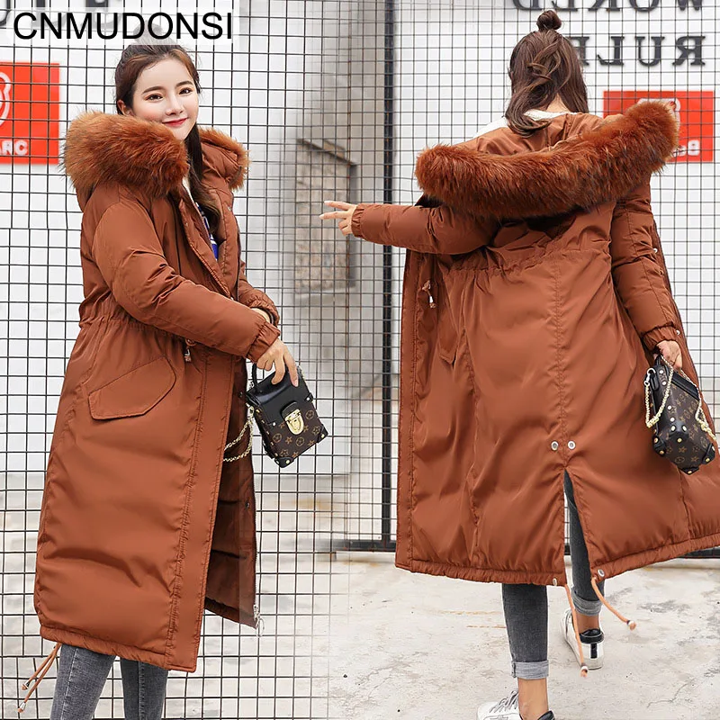 Зимнее женское пальто 2018 Повседневная Длинная зимняя куртка Casaco Feminino Inverno