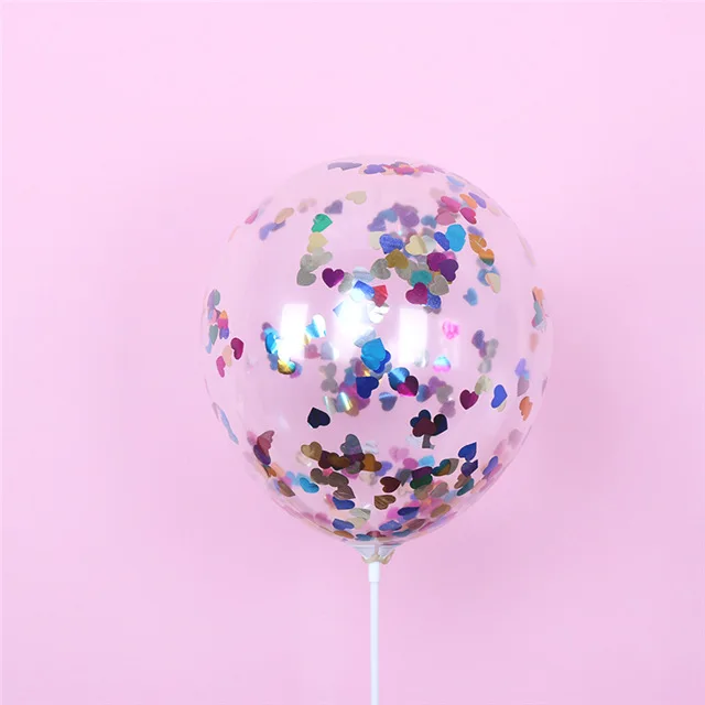 Heart 10 шт./лот, розовые золотые воздушные шары, набор конфетти, воздушные шары на день рождения, юбилей, свадебные шары для украшения, подарок для гостей на свадьбу - Цвет: Heart