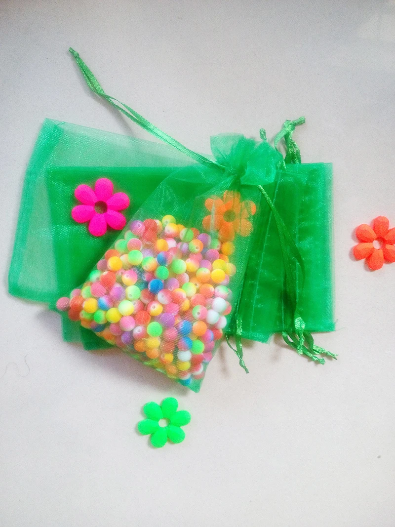 7*9cm 50pcs Multi Color Gift Bags For Jewelry/wedding/christmas/birthday Yarn Bag With Handles Packaging Gifts Organza | Украшения и