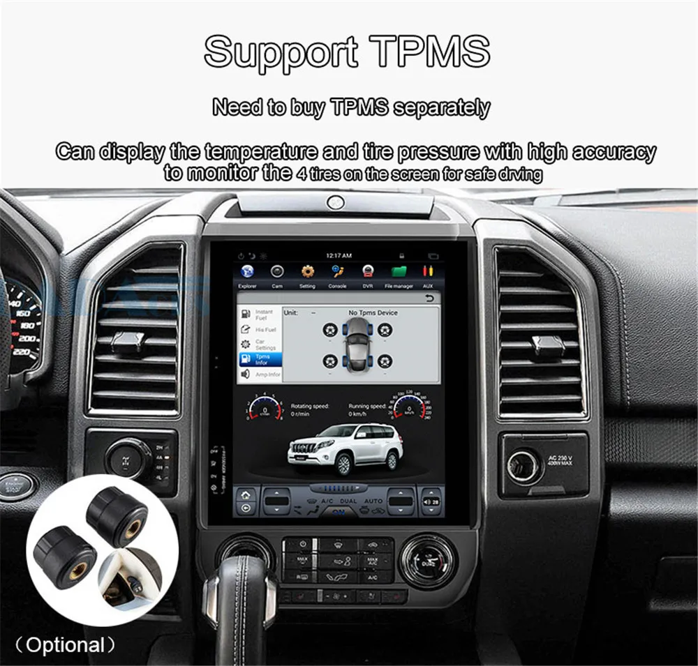 12," Тесла стиль автомобиля радио мультимедиа плеер для Ford F150 gps gps Map навигация записи нет dvd