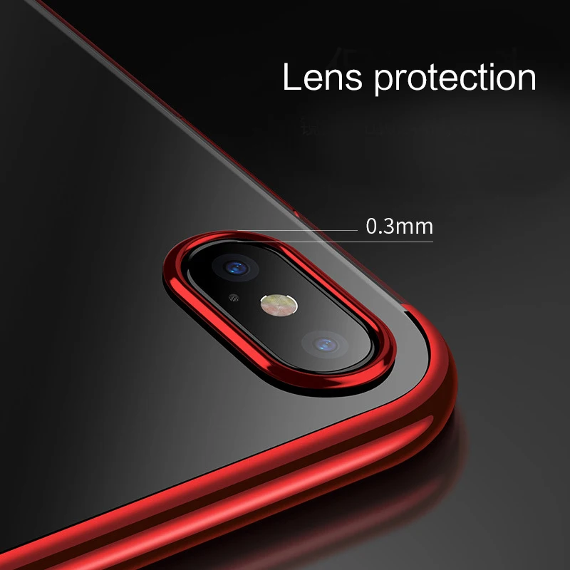 Transparent TPU electroplated soft shell for iphone 11 pro max case xr x xs 6 6s 7 8 7Plus 8Plus 11cases fundas cover |