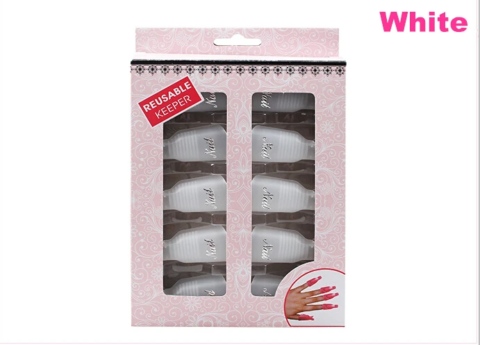 10 шт. пластиковые зажимы для ногтей|plastic nail art soak|plastic artcap clip |