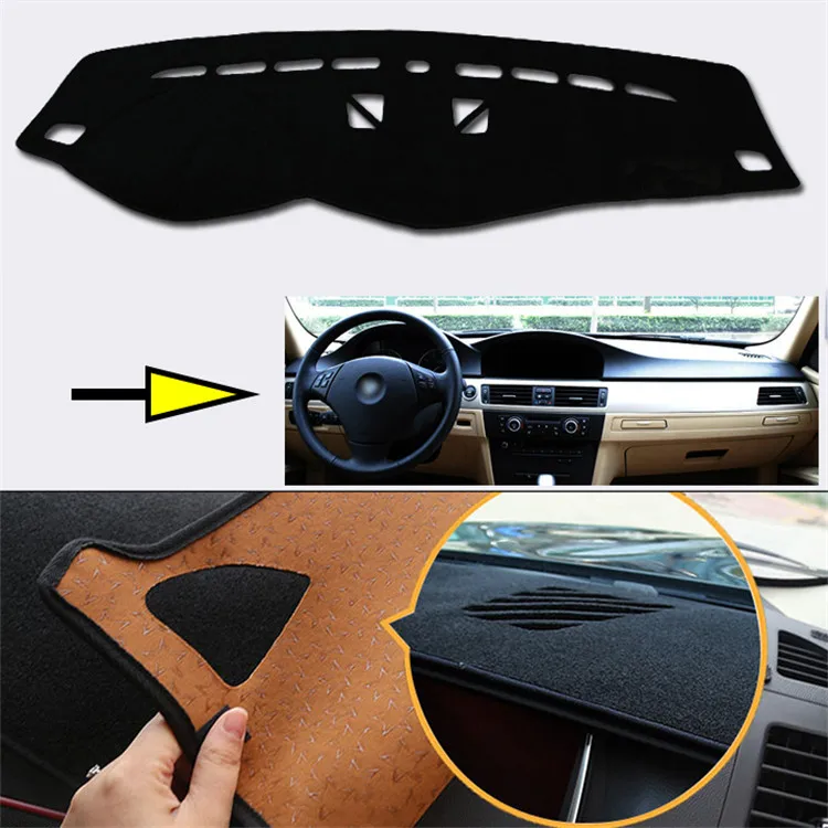 

Interior Dashboard Carpet Photophobism Protective Pad Mat For BMW 3 Series GPS 09-12