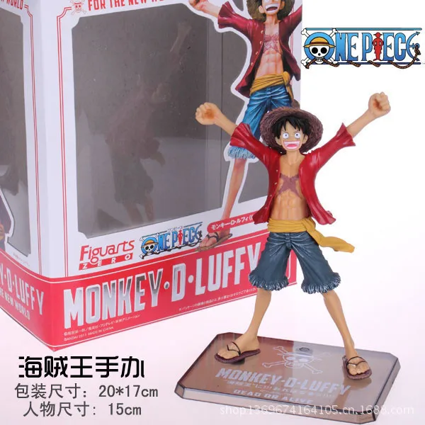 Цельный аниме Figuarts Zero Monkey D. Луффи ПВХ фигурка новый мир Игрушка 15 см|hand made walking
