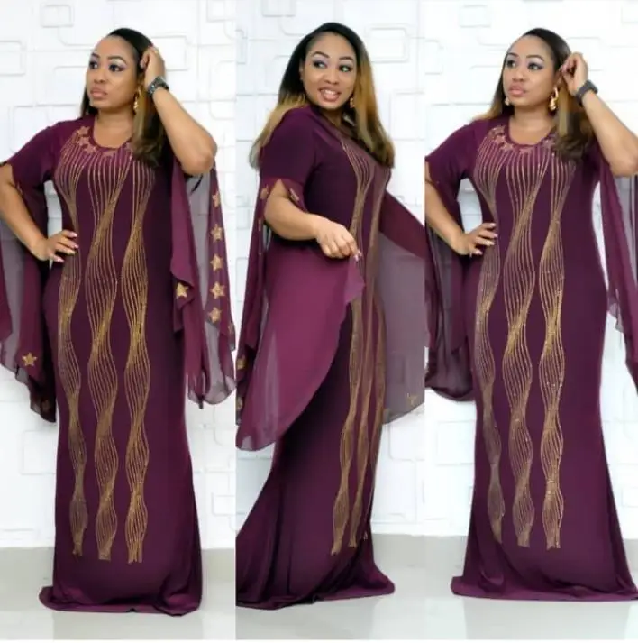 Элегантное сексуальное и простое платье darshki с традиционным африканским принтом