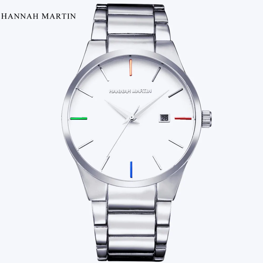 2017 Men Fashion Military Stainless Steel Analog Date Sport Quartz Wrist Watch reloj hombre Relogio Masculino | Наручные часы
