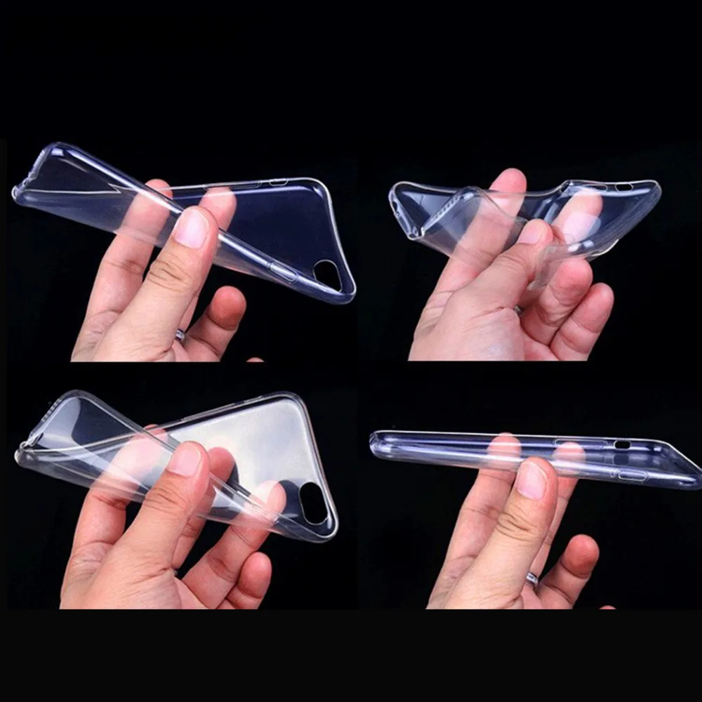 Youshuydata For iPhone X 8 7 6 6s Plus Clear TPU Cases Silicone Protective Sleeve Cover Transparent Soft Case Iphone 4S 5 5S |