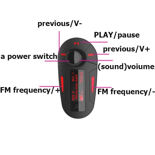 1 шт. автомобильный mp3 плеер цифровой пульт дистанционного управления