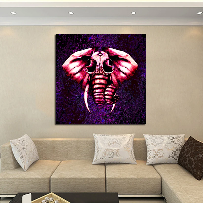 RELIABLI ART Абстрактная картина с животным Elephant With Glasses настенный художественный
