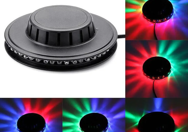 НЛО портативные лазерные сценические огни 9 Вт rgb 48 светодиодов звуковая активация Подсолнух светодиодное освещение Настенный светильник для KTV DJ вечерние свадебные