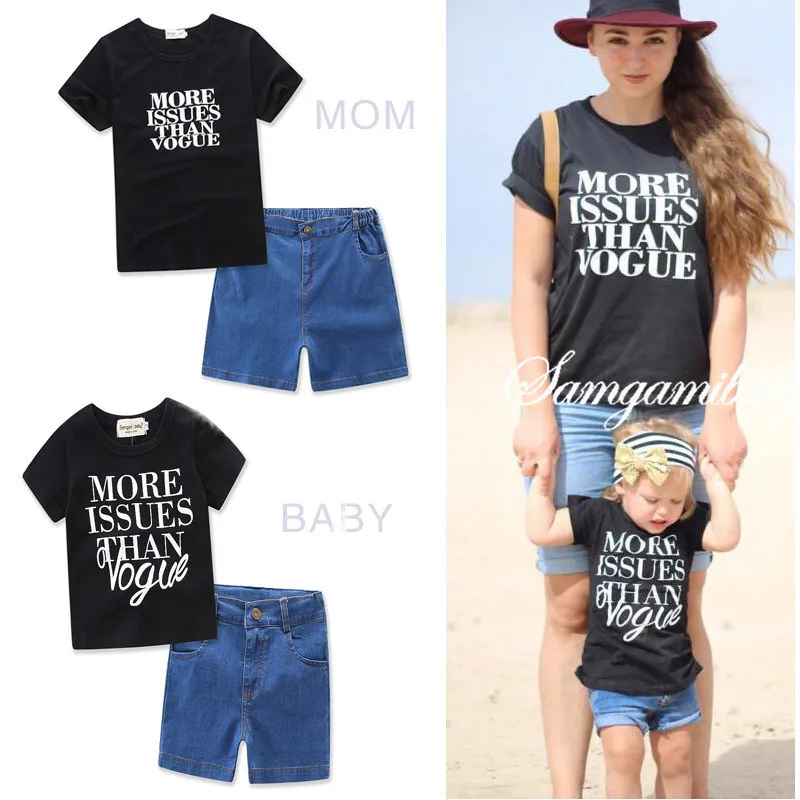 Комплект одинаковой одежды для семьи из 2 предметов одежда мамы и дочки рубашка +