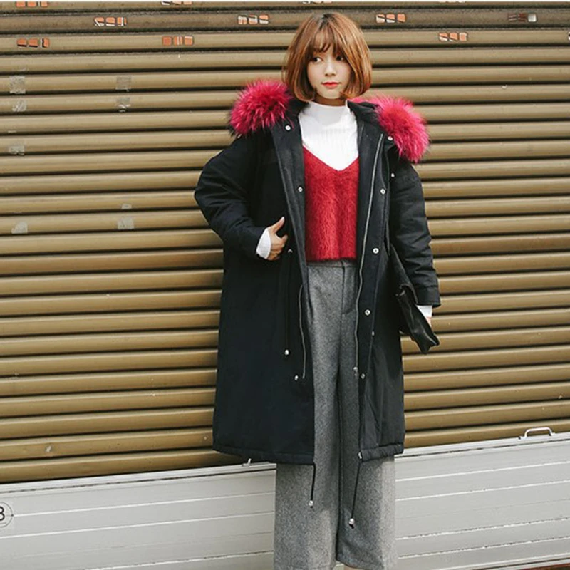 Ilishop Новый Мода 2017 Зима Для женщин 90% Белая куртка с утиным пухом oversize длинное