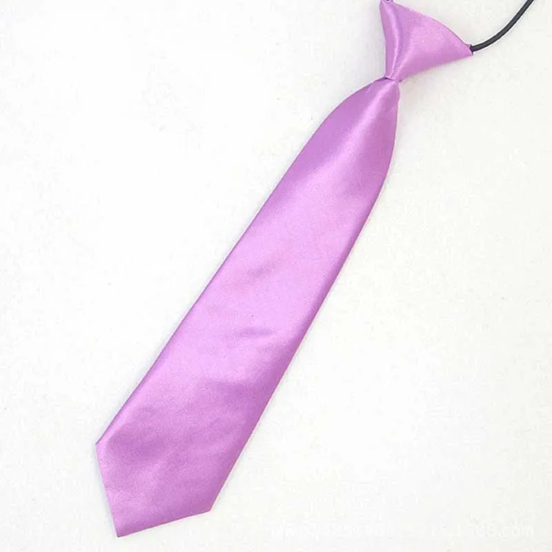 Lilac Lavender Модный Школьный Галстук для мальчиков; Детский галстук для свадьбы; Однотонный эластичный галстук; Модный Школьный Галстук для свадьбы; Однотонный эластичный галстук - Цвет: Lilac Lavender