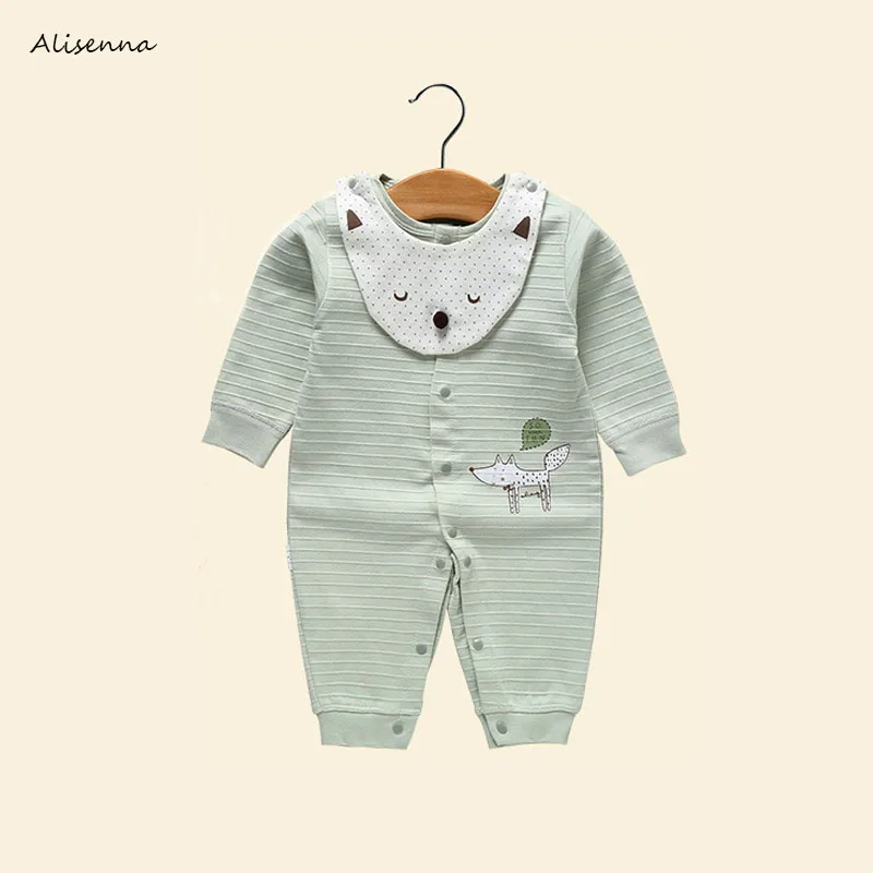 Детские комбинезоны Alisenna весенне осенние хлопковые для новорожденных мягкая