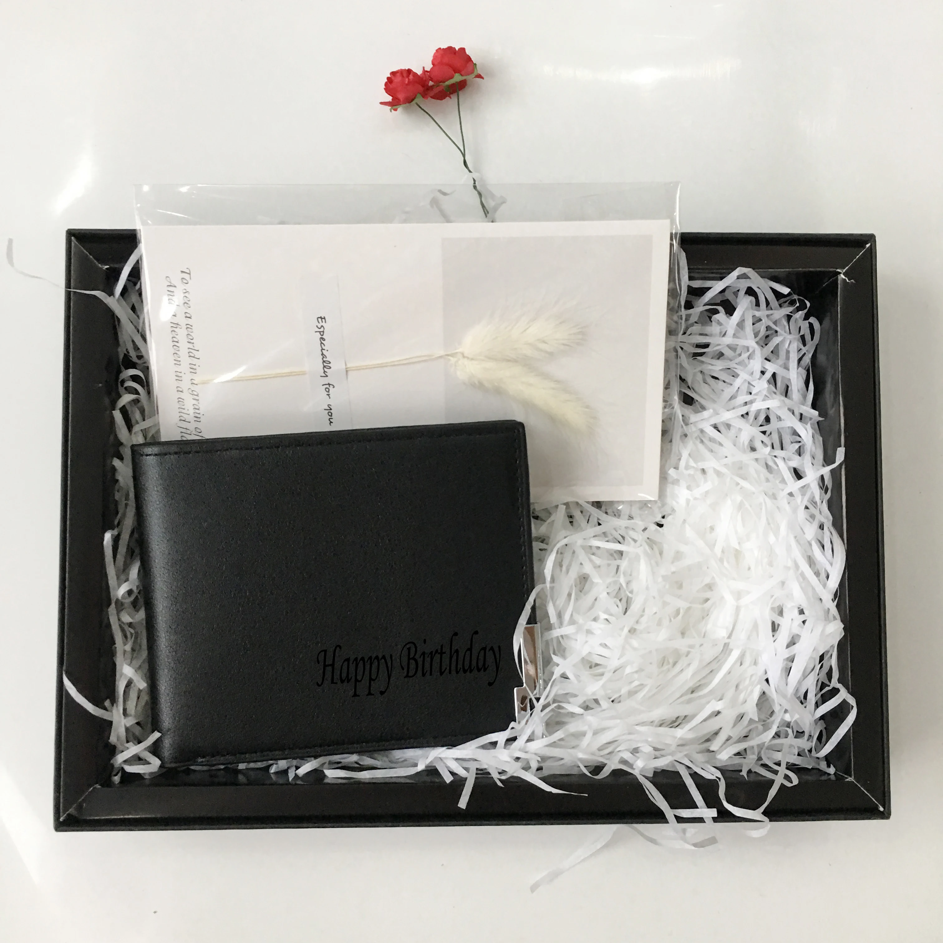 Мужской подарочный бумажник из искусственной кожи подарок на день рождения