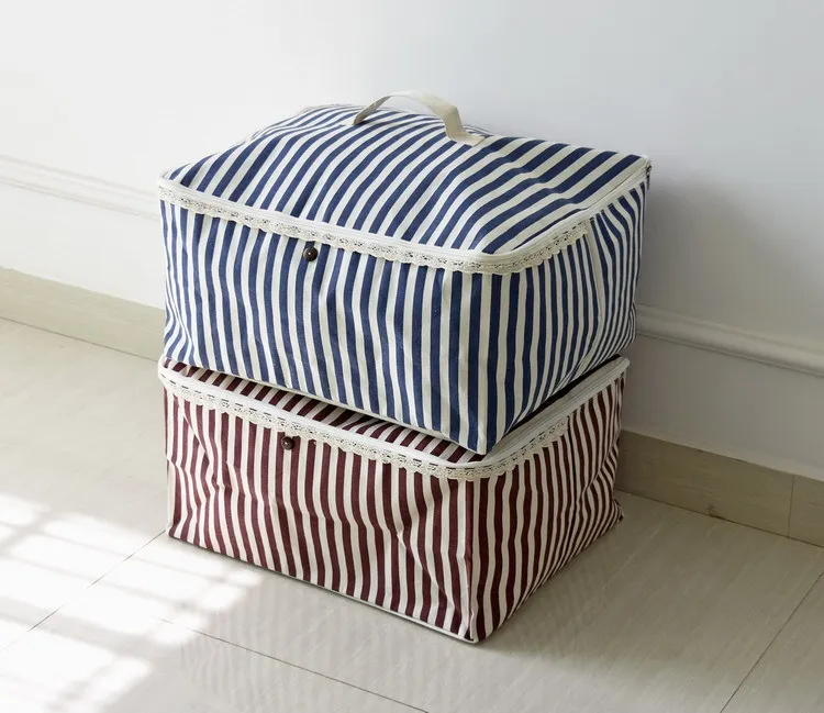 Большая вместительная стеганая сумка на молнии для хранения одеял одежды сумки