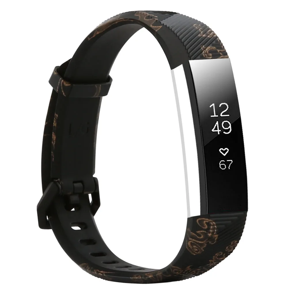 E Honecumi Для Fitbit Alta HR Браслет Для Fitbit Alta ремешок мягкий силиконовые умные часы Браслет для Fitbit маленький большой размер - Цвет: E