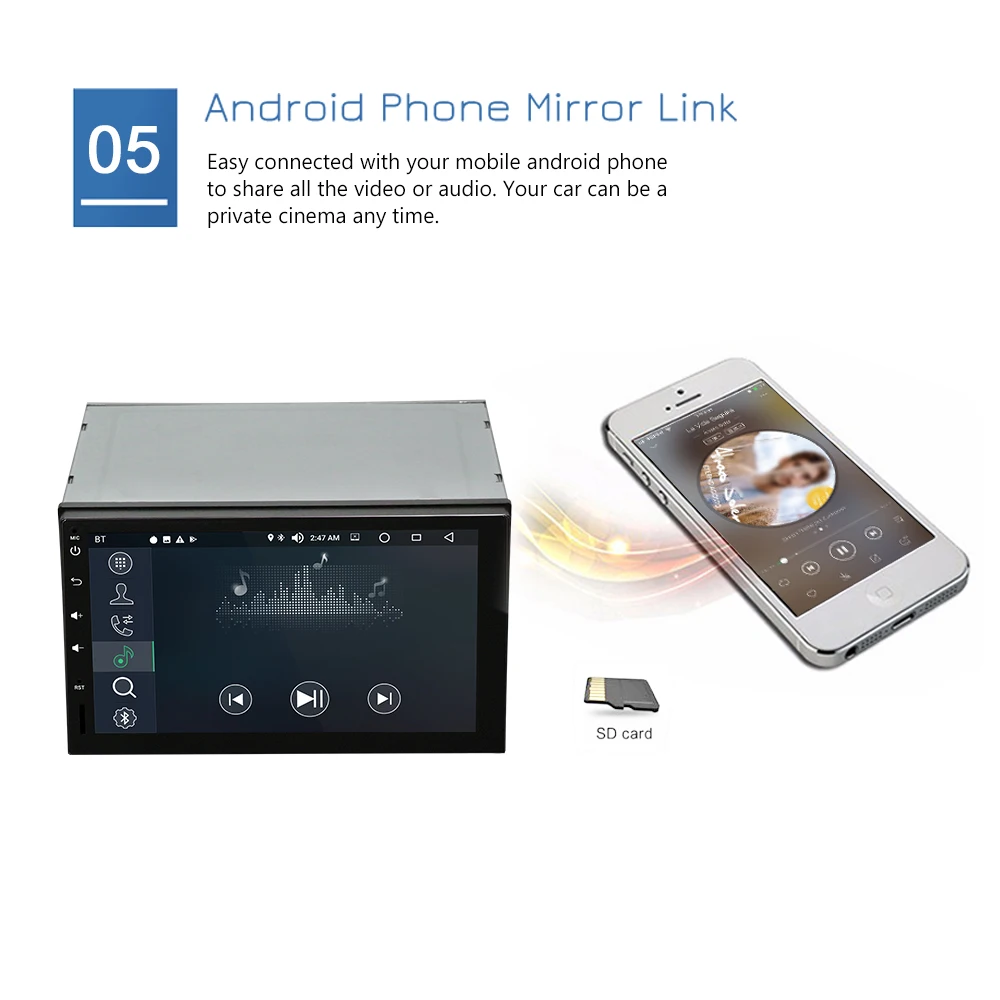 AMPrime 2Din Android 8 0 автомобиль радио стерео Мультимедийный Плеер OBD gps Wi Fi Bluetooth USB авто FM