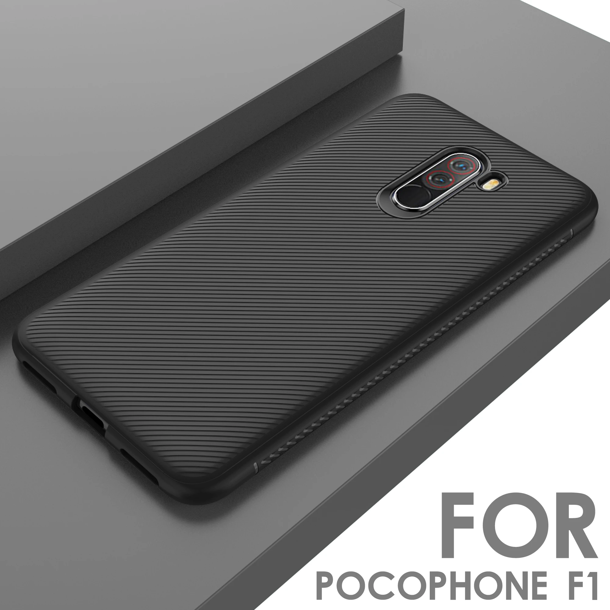 Dulcii чехол для Xiaomi Pocophone F1 Twill Текстура ТПУ крышка fundas coque |
