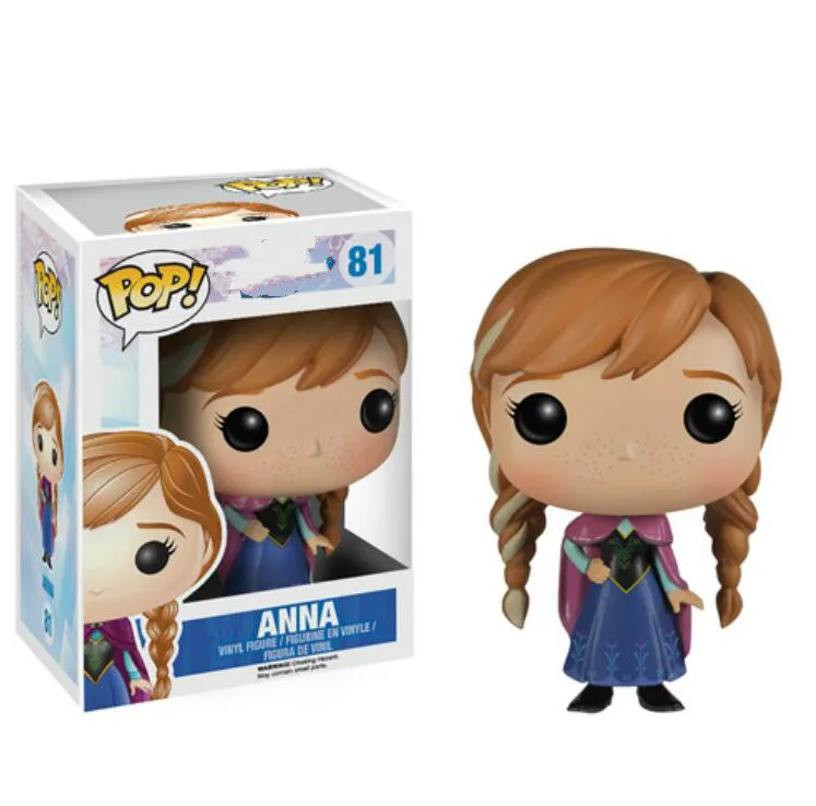 Funko Pop оригинальная мультяшная Принцесса Эльза Белл Алиса Анна Снежная Коллекция Модель игрушки Виниловая фигурка детские игрушки