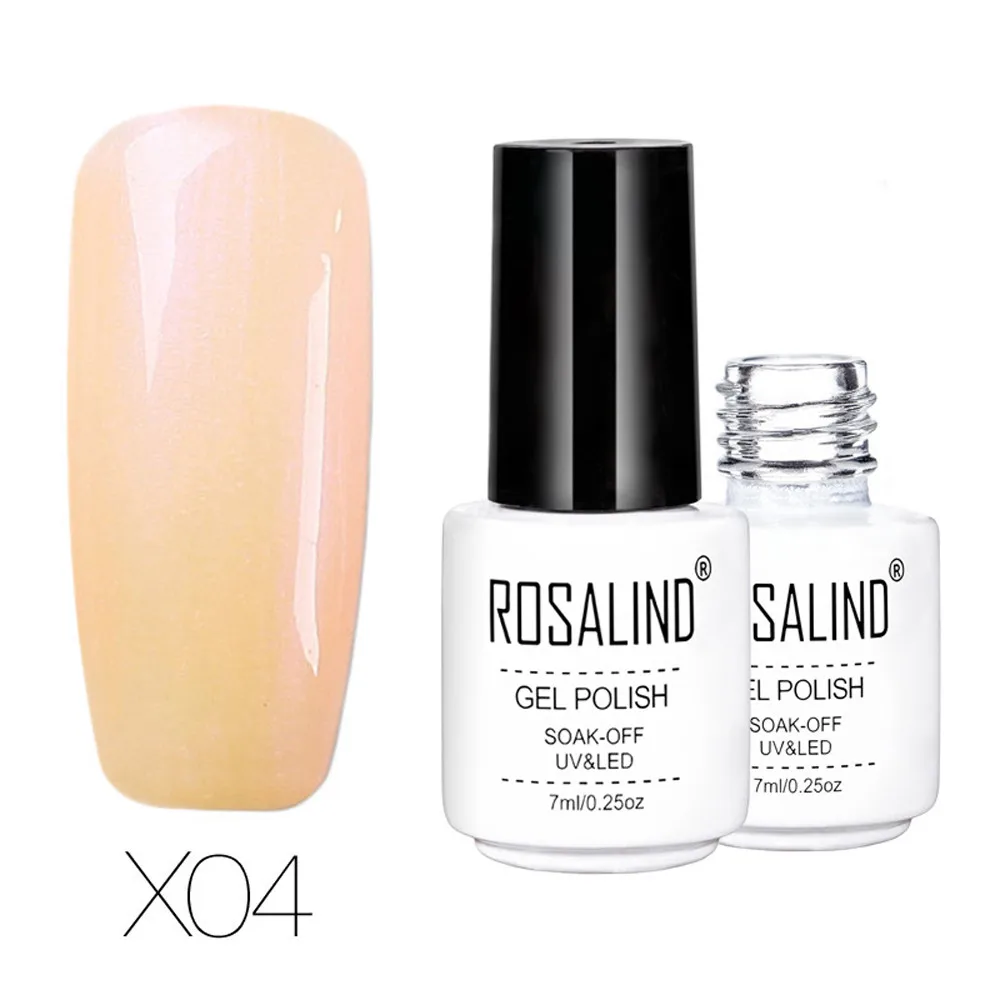 Гель лак ROSALIND 7 мл жемчужная система хамелео для дизайна ногтей УФ светодиодный