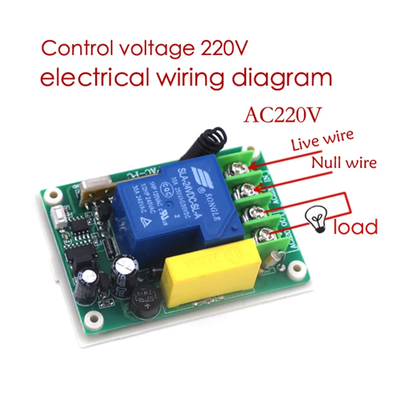 

4 Pieces 30A 220V wireless remote control switch remote control switch Single remote control switch 315MHz 4171