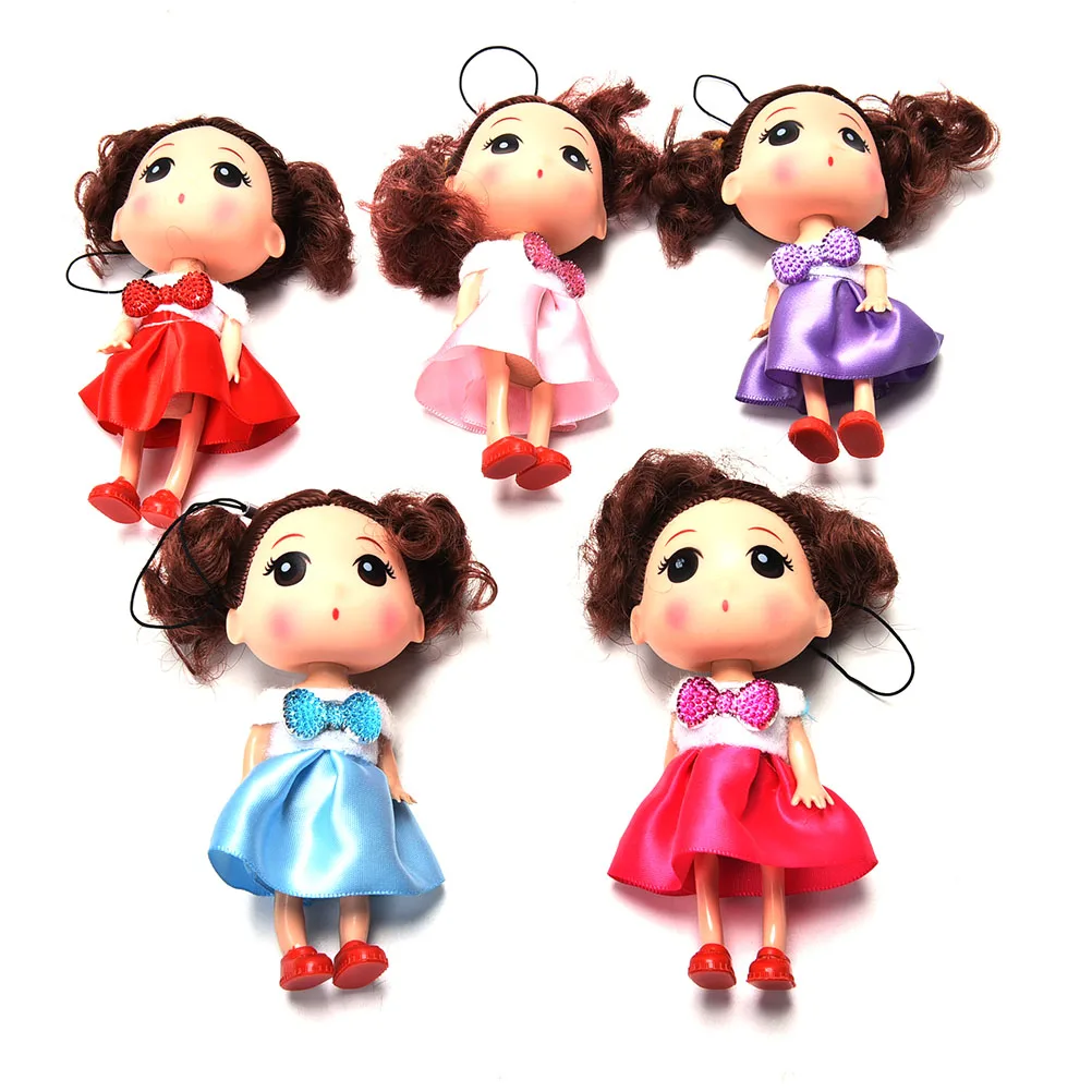 2017 New Cute Kids Toys Soft Interactive Baby Dolls Toy 12CM Mini Doll For Girls Color Random 1PC | Игрушки и хобби