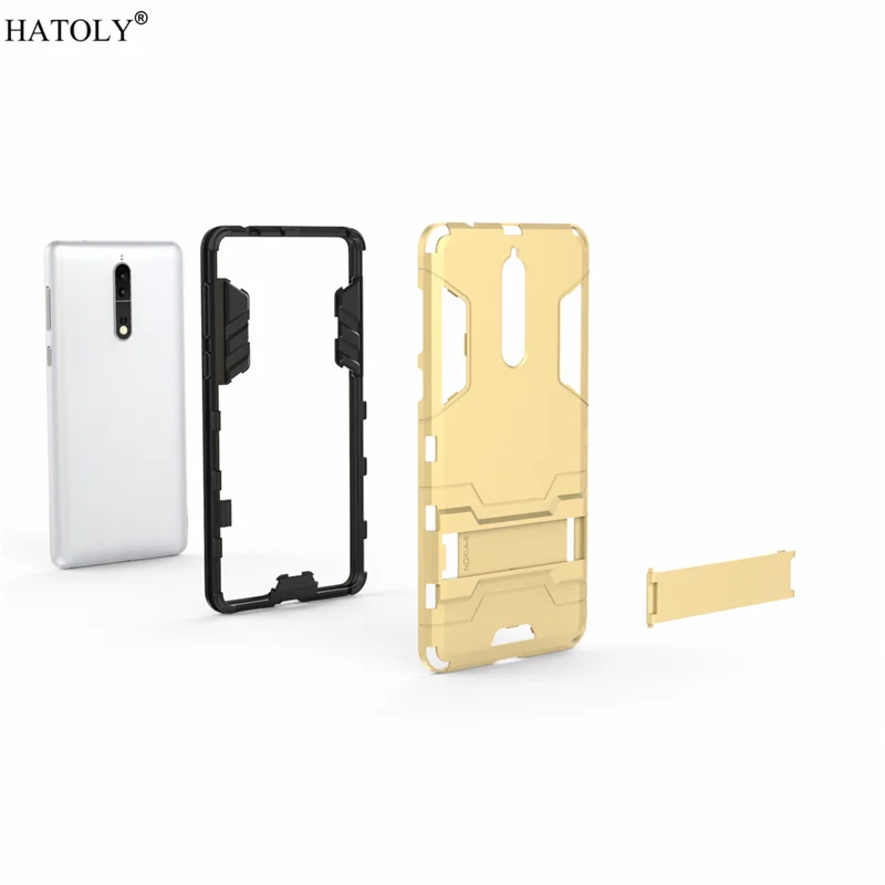 Чехол HATOLY для Nokia 8 резиновый защитный чехол с роботом тонкий жесткий 8|case for nokia|phone