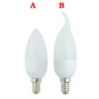 Светодиодная лампочка E14, молочно-белый абажур, 220 В, 230 В, 240 в, светодиодсветильник почка для люстры, светодиодная лампочка для светильников SMD 2835, 5 Вт, 7 Вт