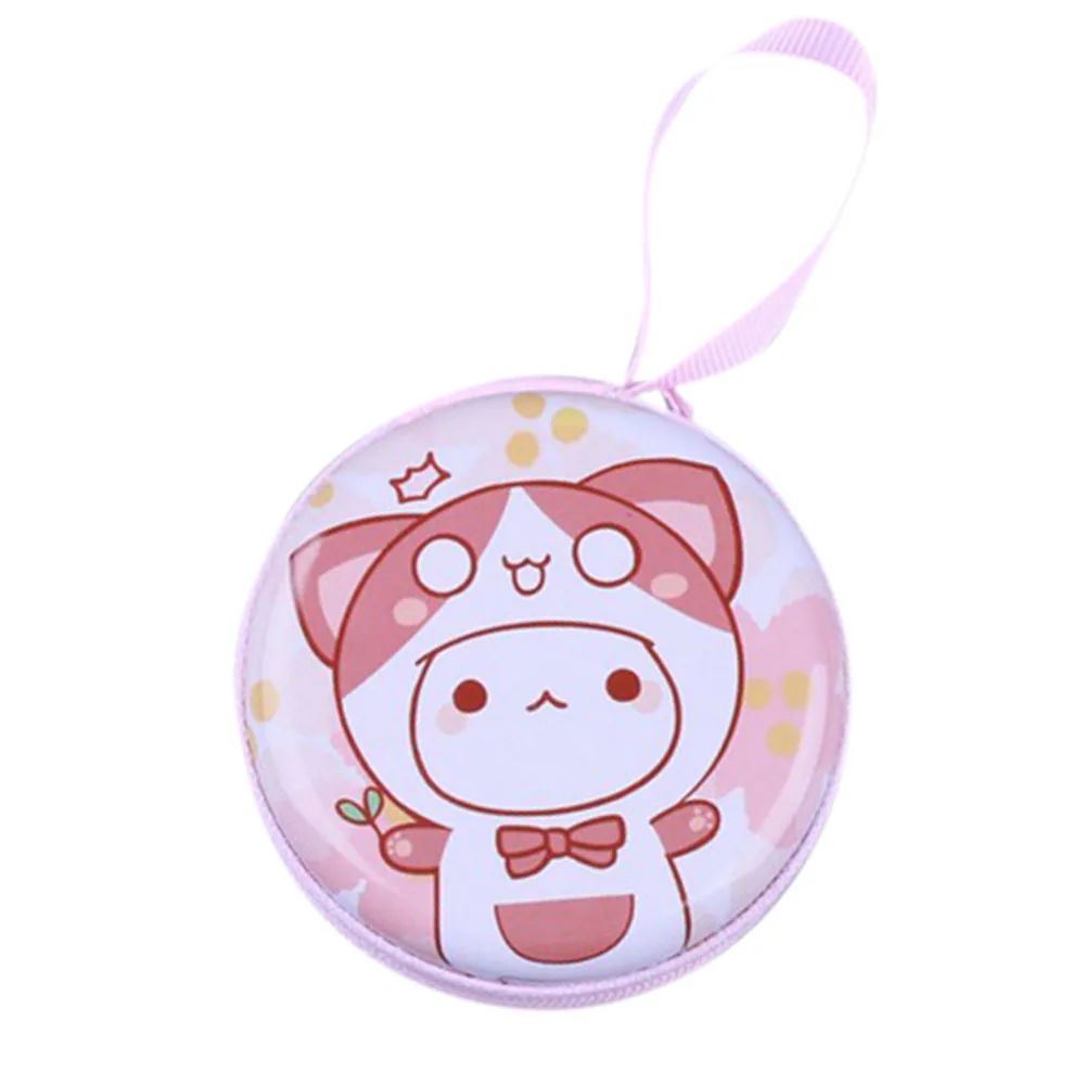 Женский кошелек OCARDIAN короткий с милыми мультяшными элементами круглая сумочка