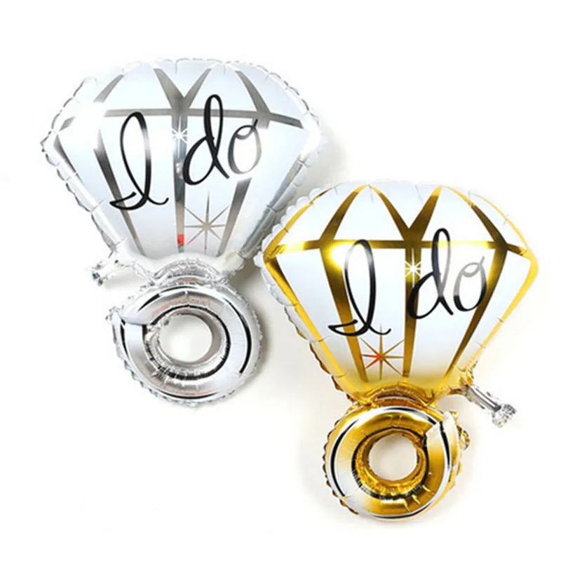 XXPWJ Бесплатная доставка Алмазное кольцо в форме кольца алюминиевые шары золотые