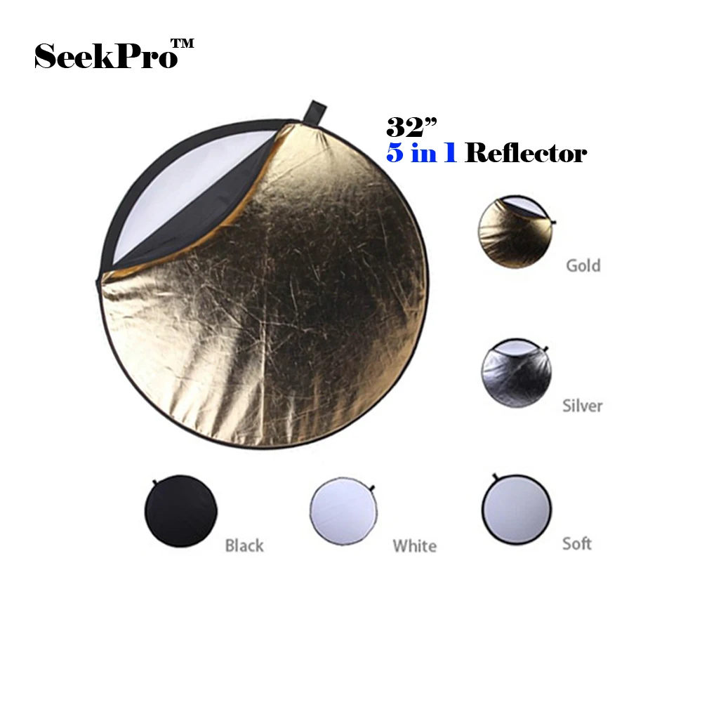 SeekPro 32 &quot80cм 5 в 1 Новый Портативный складной светильник отражатель круглой