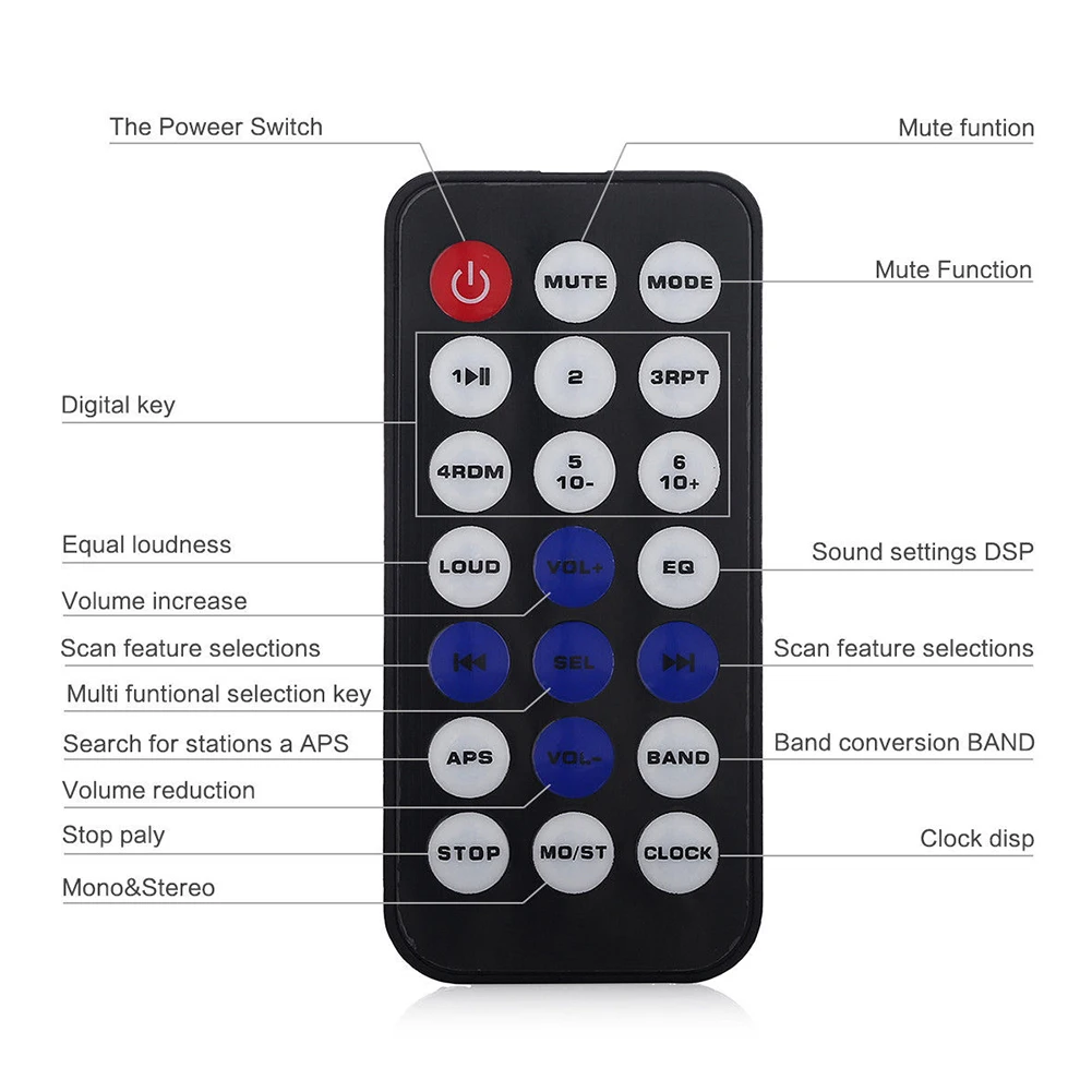 Мультимедийный проигрыватель хост авто стерео аудио в тире FM Aux вход приемник USB