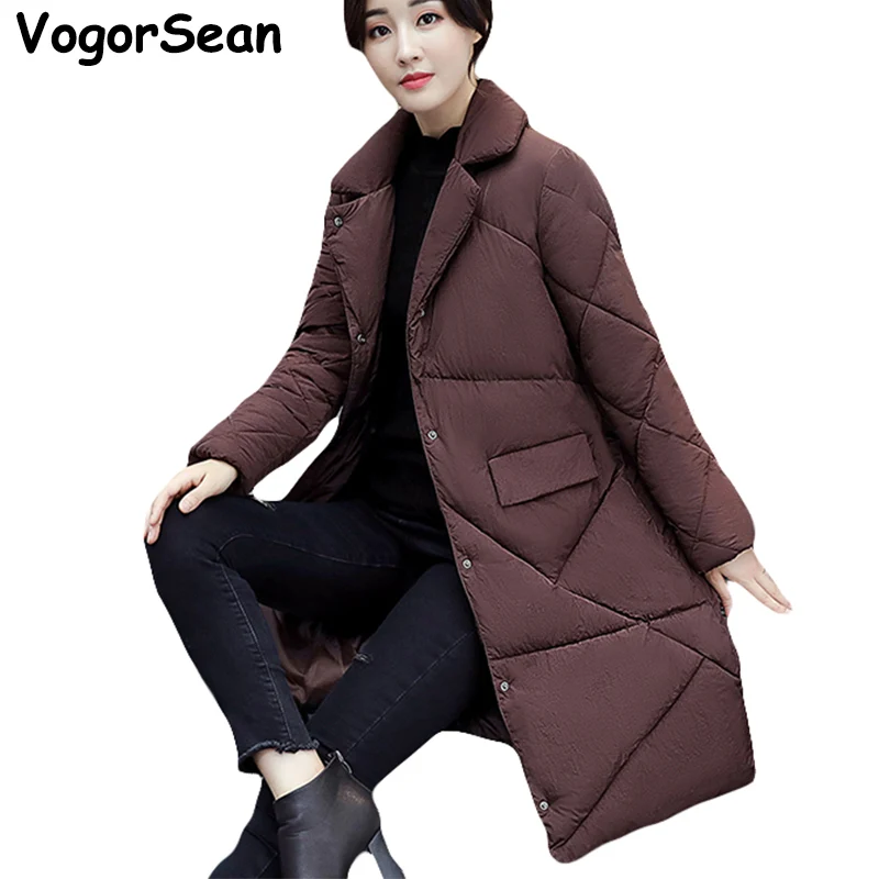 Женская парка VogorSean длинная плотная теплая куртка зима 2018|winter coat jacket|coat jacketwomen parka |