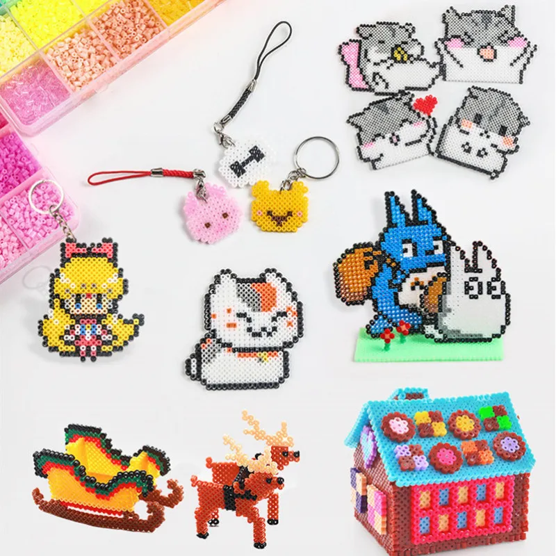 13000 шт. 2,6 мм Perler Beads Обучающие игрушки 24 цвета/коробка бусины Хама 3D Пазлы игрушка для головоломка для детей игрушки Brinquedo