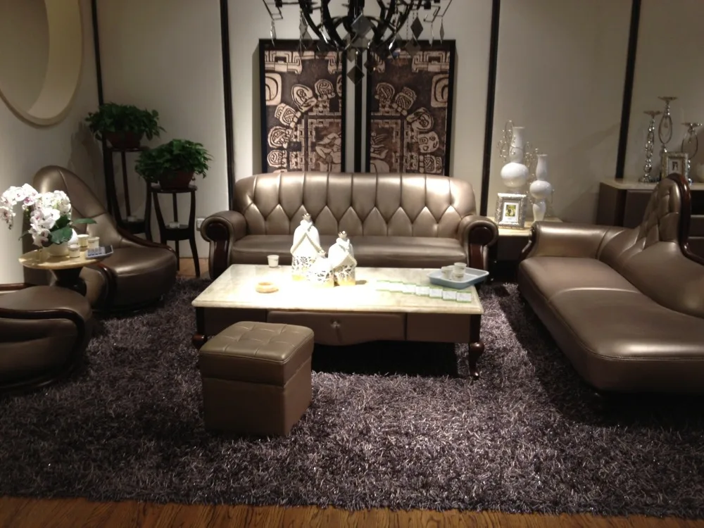 Корова Натуральная кожа диван набор гостиной секционный/угловой мебель для