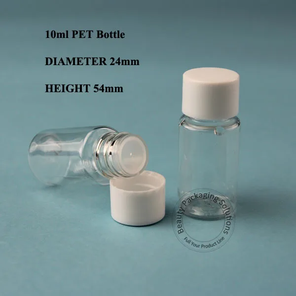Оптовая продажа пластиковая эмульсионная бутылка 200 шт./лот 10 мл для лосьона ПЭТ
