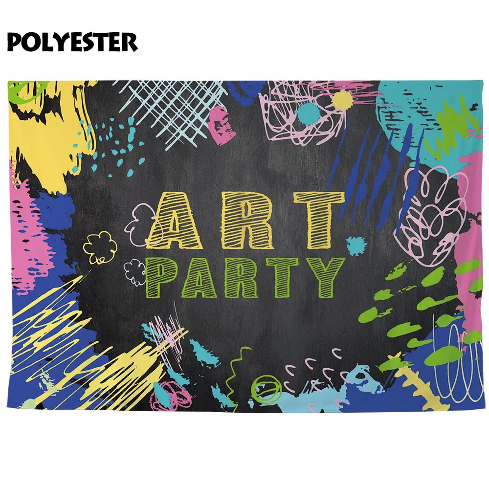 Фон для фотосъемки с изображением фаннидерева доски мела граффити Школьное