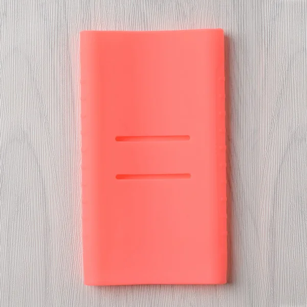 Розовый Крышка чехол для Xiaomi Mi 2nd Generation Мощность Банка 10000 мА/ч, силиконовый чехол резиновое покрытие Комплекты внешних аккумуляторов протектор - Цвет: Розовый