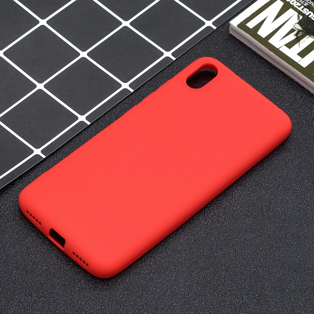 Redmi 7A Phone Case for Xiaomi Fashion Solid Color Silicone Soft Cover Etui K20 Pro Funda |