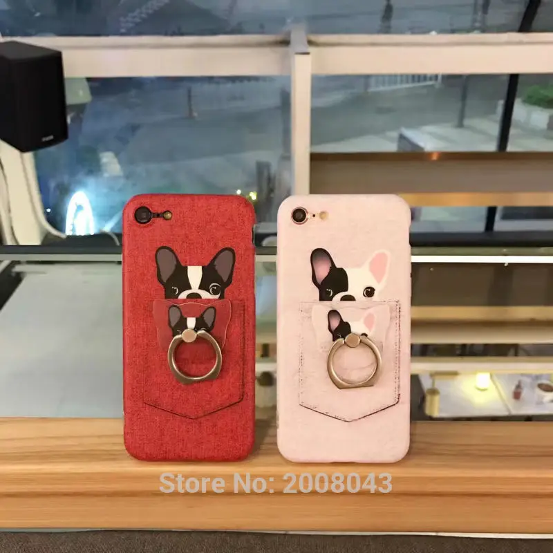 Новые карманные Чехлы LUDI с французским бульдогом для iPhone 6 6s 6plus 6splus 5 милый чехол