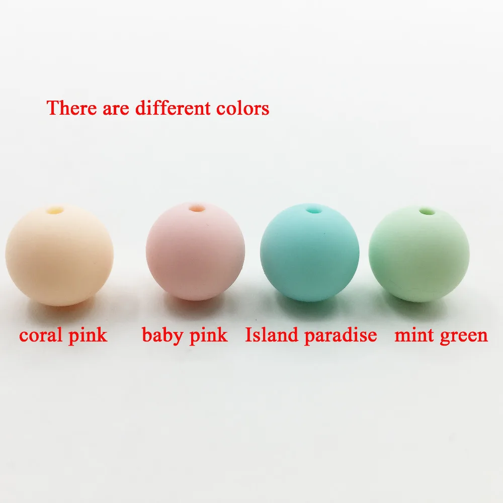 15 мм конфеты силиконовые бусины для девочек Детские Прорезыватели безопасный