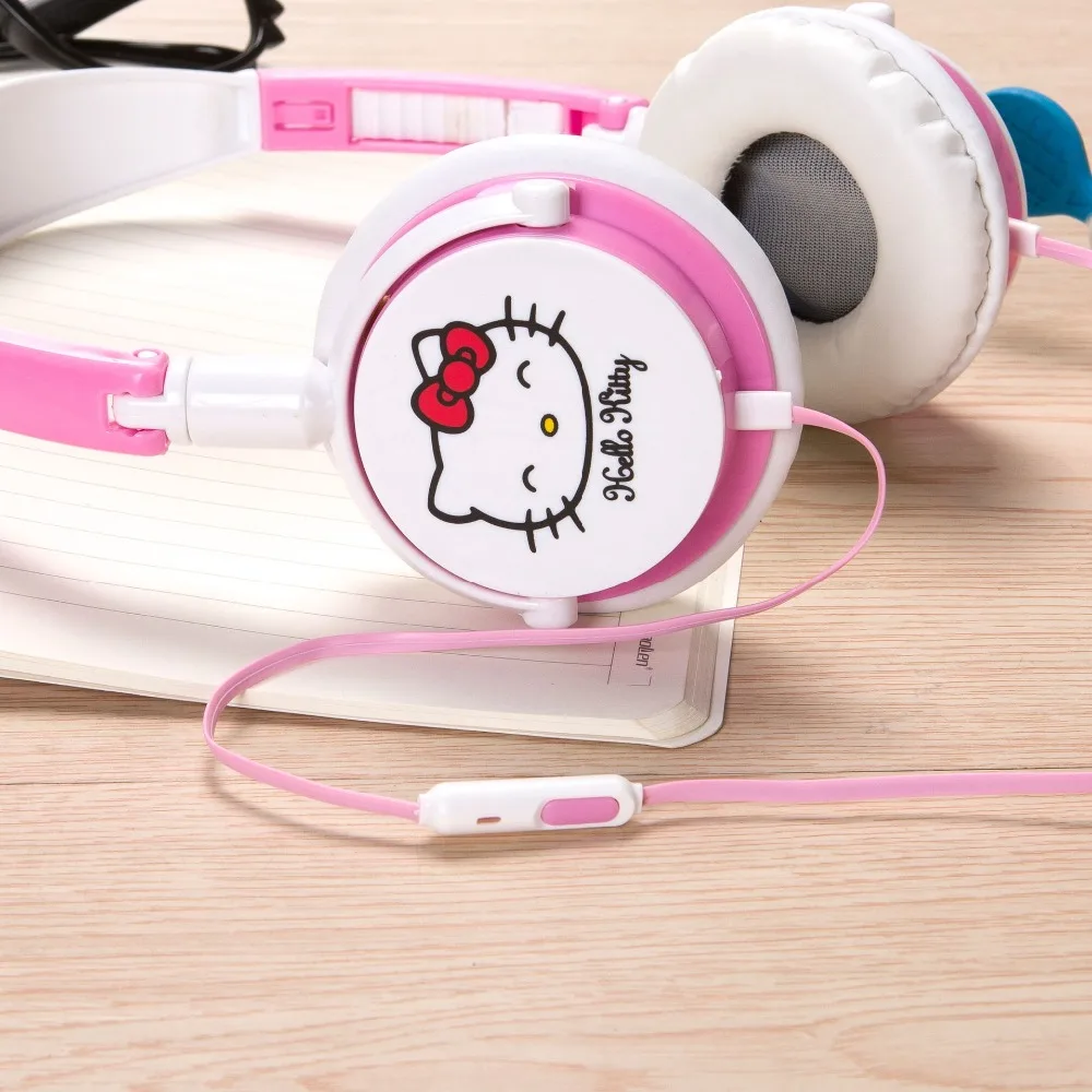 Милые наушники Hello kitty Наушники С микрофоном для MP3/MP4/для компьютера мобильного