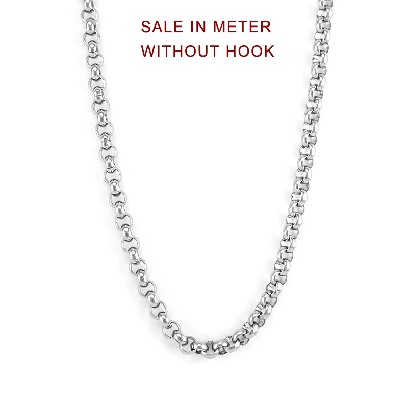 Мужская массивная цепочка из нержавеющей стали распродажа в метре без застежки 10