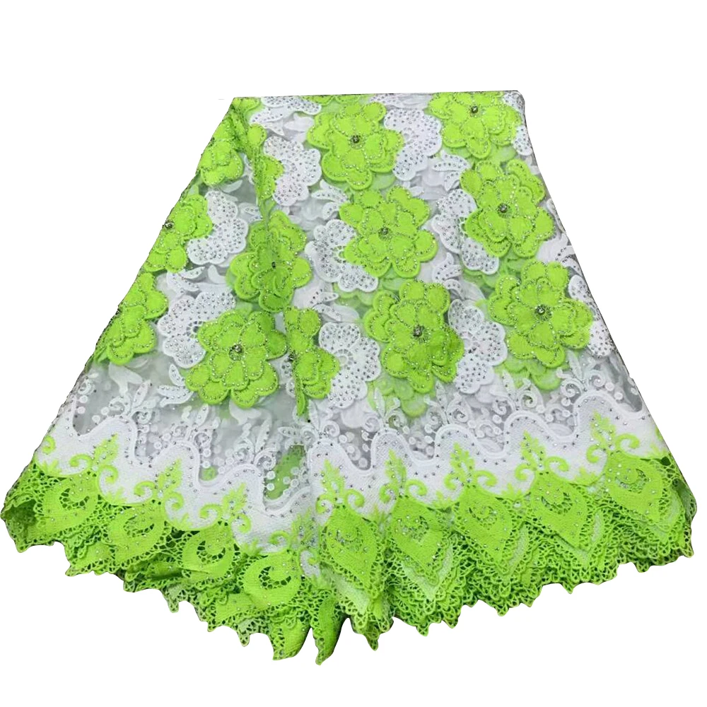 Purple Mix Gold African French Guipure Border Tulle Fabric Embroidery Net Lace With Stones X583-1 | Дом и сад