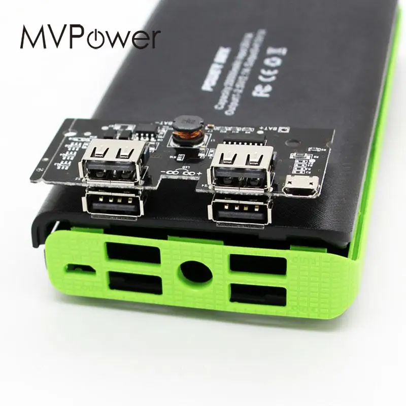 USB внешний аккумулятор чехол 6x18650 зарядное устройство комплект PCBA для телефона Портативный